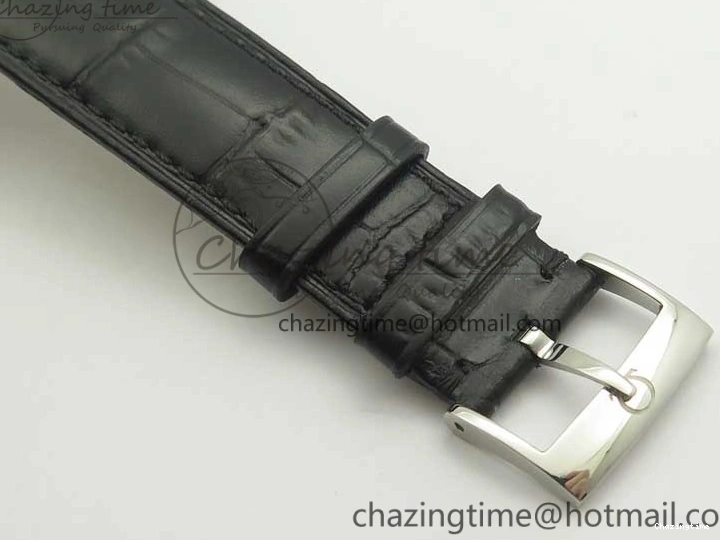 0325 De Ville Prestige Small Second TWF 1:1 Best Edition Black Dial on Black Leather Strap MIYOTA Resilient 8037